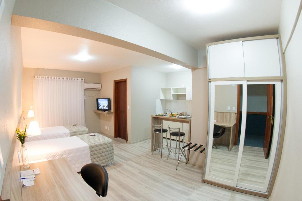 Aquarius Hotel Flat Residence Santa Cruz do Sul Quarto foto